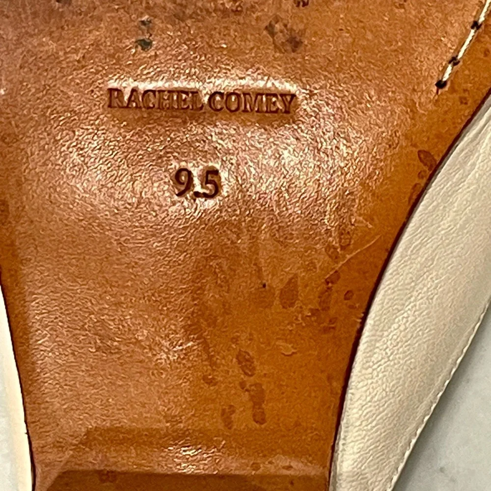 Rachel Comey Leather Mules, 2” block heel, cream&brown, 9.5, EUC - Picture 11 of 11